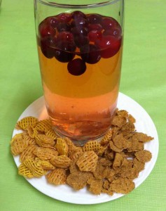 Напиток из шиповника с зерновыми хлопьями