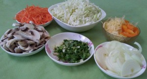 Постный пирог с капустой