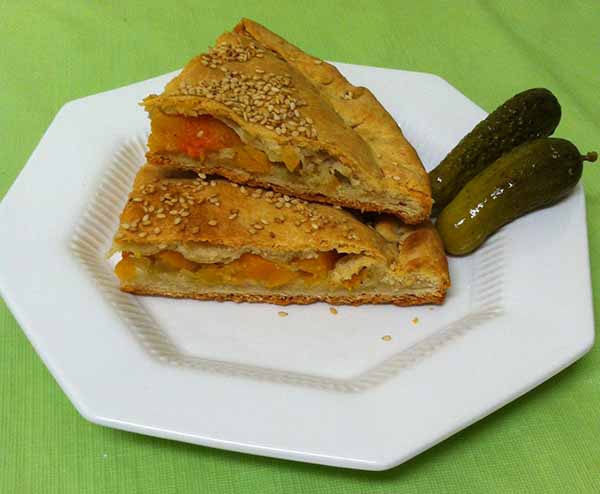 Пирог с тыквой и морковью