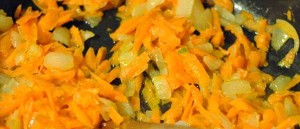 Тыква,морковь,лук жаренные