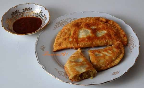 Постные чебуреки с картошкой