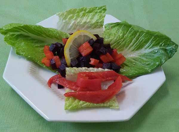 свекла,морковь, перец, лимон