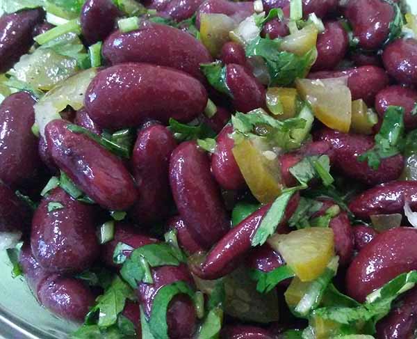 Салат из красной фасоли